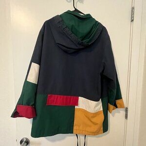 80s Primary Color Hooded Track Jacket